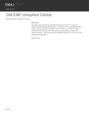 Dell VNX5100 Unisphere Central - Next-generation storage monitoring
