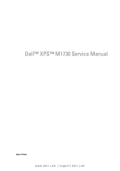 Dell XPS M1730 M1730 XPS M1730 Service Manual