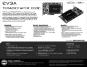 EVGA APEX 2800 Server Offload Card PDF Spec Sheet