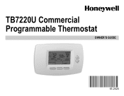 Honeywell TB7220U1012 Owners Guide