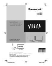 Panasonic TC-65DX800 Owners Manual