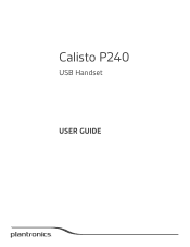 Plantronics P240 User Manual