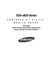 Samsung SCH-U620 User Manual (user Manual) (ver.f14) (English)