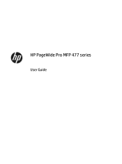 HP PageWide Pro 477dw User Guide