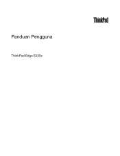 Lenovo ThinkPad Edge E220s (Bahasa Indonesia) User Guide
