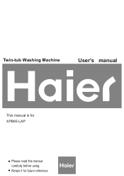 Haier XPB65-LAP User Manual