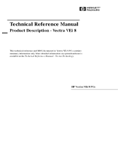 HP Vectra VEi8 HP Vectra VEi8, Technical Reference Manual (Product Description)
