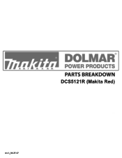 Makita DCS5121REG Makita DCS5121REG Parts Breakdown