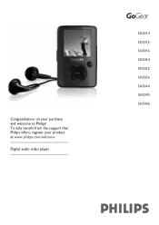 Philips SA3025 User manual