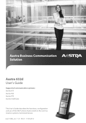 Aastra 632d User Guide Aastra 632d for Aastra 400