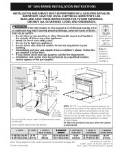Electrolux E36GF76JPS Installation Instructions