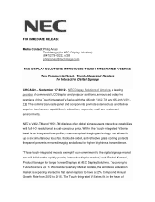 NEC V462-TM Press Release
