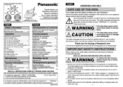 Panasonic NI-W810 Operating Instructions