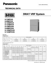 Panasonic WU-216MF2U9 - Technical Data Manual