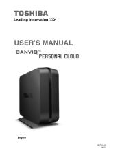 Toshiba HDNB120XKEG1 Canivo Personal Cloud User Manual (English)