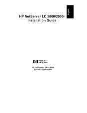 HP D5970A HP Netserver LC 2000 Installation Guide