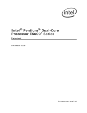 Intel BX80571E5300 Data Sheet