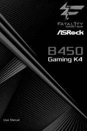 ASRock Fatal1ty B450 Gaming K4 User Manual