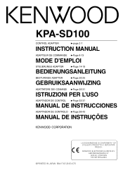 Kenwood KPA-SD100 User Manual