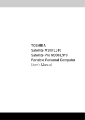 Toshiba Satellite M300 PSMD0C-03S01C Users Manual Canada; English