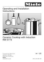Miele KM5993 Product Manual
