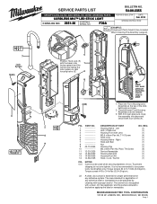 Milwaukee Tool M12 Stick Light Service Parts List