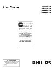 Philips 30PW9110D User manual