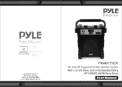 Pyle PWMABT550BK Instruction Manual