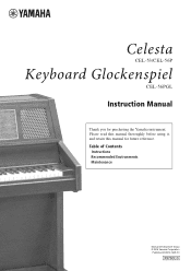 Yamaha instruction Celesta KeyboardGlockenspiel instruction manual_EN