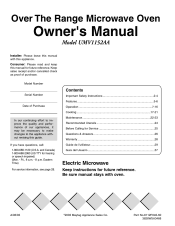 Maytag UMV1152CAQ Owners Manual