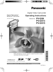 Panasonic PV-GS13 Operating Instructions