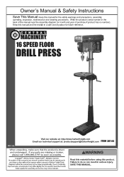 Harbor Freight Tools 38144 User Manual