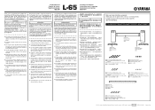 Yamaha L-65 Installation Guide