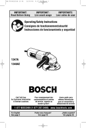 Bosch 1347A Operating Instructions