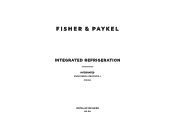 Fisher and Paykel RS2474S3RH1 Installation Guide Integrated Refrigeration