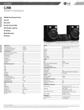 LG CJ98 Owners Manual - English