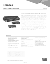 Netgear JGS516PE Product Data Sheet