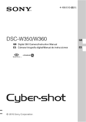 Sony DSC-W350/B Instruction Manual