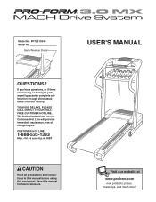 ProForm 3.0 Mx Treadmill Manual