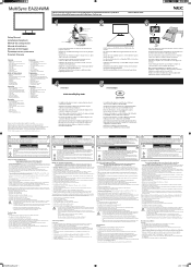 Sharp EA224WMi-BK Setup Manual