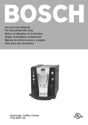 Bosch TCA6301UC Use & Care Manual