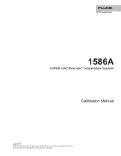 Fluke 1586A/DS-HC Calibration Manual