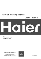 Haier HWM40-187S User Manual