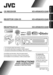 JVC KD-G340 Instructions