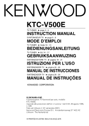 Kenwood KTC-V500E User Manual