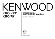 Kenwood KRC-V791 User Manual 1