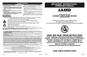 Lasko CX16405 User Manual