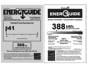 Maytag M8TXEGFBW Energy Guide