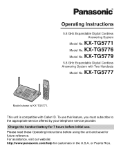 Panasonic KX-TG5779S 5.8ghz Exp W/usb Hs
