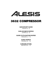 Alesis 3632 Compressor Quick Start Guide